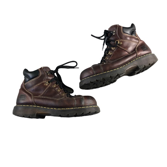 Dr. Martens Other - Dr Martens Mens Sz11 Brown Industrial Steel Toed Work Boots, Ankle, Lace Up